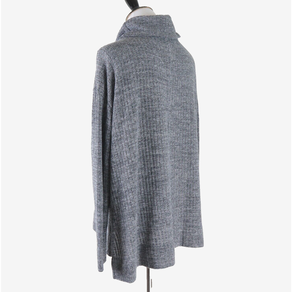 Anthropologie Size S Maeve Ribbed Turtleneck Sweater Gray - Picture 4 of 11